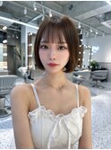 レイヤーカット小顔に見せるヘア/韓国ヘア/髪質改善/福岡/博多