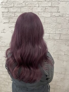 アジールヘア 池袋東口店(agir hair) ☆ラベンダーピンク/ブリーチありダブルカラー/池袋/メイク