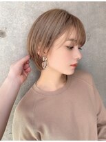 サンドパールス 仙台店(sand PALCE)&nbsp;ショートボブ/レイヤーカット/グレーブラウン/顔周り/仙台