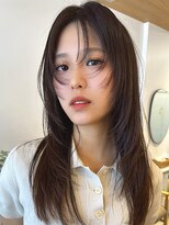 ケーツー心斎橋 クイーンズガーデン バイ ケーツー(K two QUEEN'S GARDEN by K two)&nbsp;レイヤーカット/ハッシュカット/オリーブブラウン