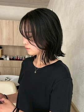 パーク(PAAQ) ボブ /レイヤー /地毛 /レイヤーボブ /ハッシュボブ /くびれボブ