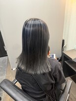 マーシュ(marshu) コントラストハイライト×ブルーブラック