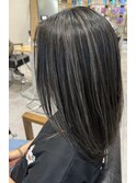 白髪ぼかしコントラストハイライト