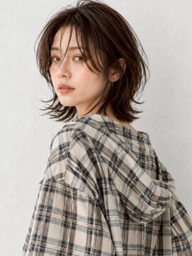 ミロアヴィタ 平尾(miroa vita) 外ハネボブ 20代 レイヤーカット 顔周りレイヤー 髪質改善