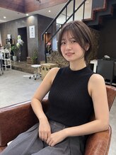 ゴート 泉佐野(G.O.A.T)&nbsp;小顔見え◎顔まわりレイヤーの大人可愛いショートボブ