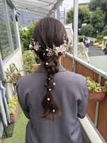 ロータスヘアーデザイン(Lotus Hair Design)&nbsp;【lotus下枝】編み下ろし/お呼ばれヘア/結婚式ヘアセット