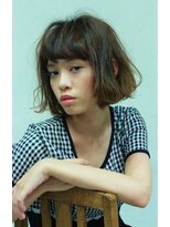 乾かすだけできまる外国人風ボサッとボブ