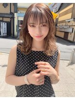 グレース(GRACE)&nbsp;クリアバング透け感ナチュラルミディ　担当大山