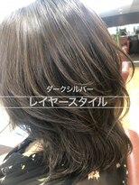 ダリー 円山店(Dali) ロングウルフ◆シルバーアッシュ