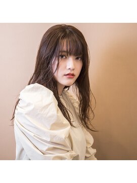 スラップ(SLAP) ロングレイヤースタイル/韓国風ロング/オークルベージュ