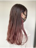 モーブピンクグラデーション