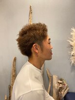 ニュートラル(NEUTRAL)&nbsp;ブリーチ無しでハイトーンカラーメンズスタイル