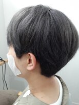 マイン ヘアー クリニック(main hair Clinic) ショート×ダークグレーカラー