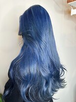 ピークスヘア(peaks hair) ブルーカラー 青髪 ライトブルー プリカール ジェルカラー