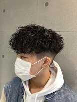 メンズサロンドットリアン(dot. lien)&nbsp;無造作スパイラルパーマ刈り上げマッシュメンズパーマ