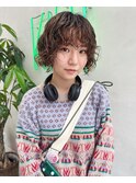 【早瀬忍】ミニボブパーマ