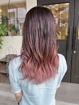 ハコ(haco) pink×グラデーション