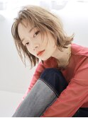 【tetote江坂】ミストバングウザバングハイトーンカラーショート