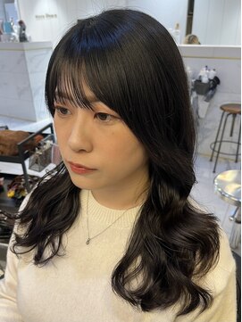 リー 四ツ橋(Lee) 【kanna】コテ巻き風パーマ