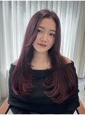メルティーカラーフェミニンロング似合わせカット[原宿/表参道]