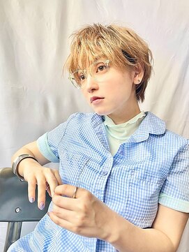 ソヨン 仙台落合店(SOYON) ハイトーン×ニュアンスマッシュショート２