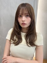 ニコ トウキョウ 渋谷(nico TOKYO)&nbsp;ロングレイヤーカット/透明感カラーオリーブベージュ