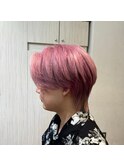  シースルーセンターパート韓国マッシュピンク［北千住］