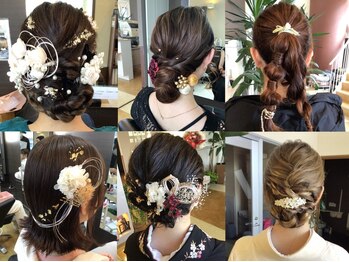 カットバンク(CUT BANK)の写真/【ヘアアレンジ¥3300】ルーズに編み込んだアップやダウンスタイルも可愛い＊プロの技術で特別な一日に…♪
