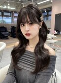韓国ヘア ワンホンヘア くびれヘア レイヤーカット