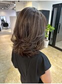 海外レイヤー×透け感ハイライト