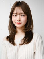 エインアンリー 明治神宮前(AIN.ANLY.)&nbsp;☆レイヤーカット毛先ワンカールくせ毛風カール薄めバングデジパ