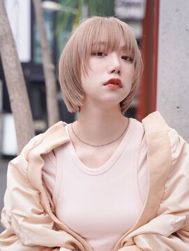 シャロン(SHARON) 【SHARON】ハッシュレイヤー×くすみベージュ