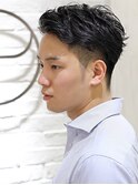 ツーブロックアップバング刈り上げビジネスカジュアル爽やか床屋