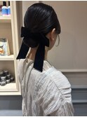 カチッとヘアスタイル