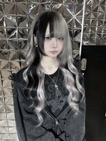 ラブスタシー 博多店(LOVESTASY)&nbsp;シルバーカラー黒メッシュ