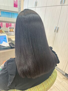 ビス ヘア アンド ビューティー 西新井店(Vis Hair&Beauty) 小顔レイヤーロブヘアウルフカットブリーチなしココアブラウン