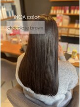 ティーズピーク(ty s peak) 【cut+ iNOA color】 ワンカラー × チョコレートブラウン