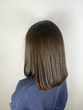 ヘアデザイン アンジェロカフェ(Hair Design Angelo cafe) アッシュカラー/ミディアムスタイル/20代30代40代