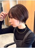 コンパクトショートカット丸みショートくびれショートボブ表参道