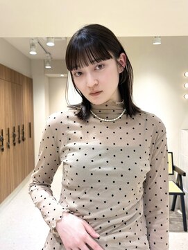 エンス 銀座(Ence) 顔周りカット/イメチェン/ショートボブ20代30代40代50代銀座