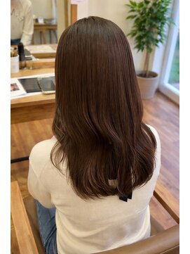 リアン(Lien) 韓国風ウェーブ×ショコラアッシュ/透明感と艶感のあるカラー