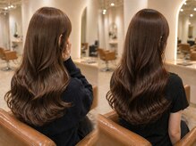ブリーチなしでも叶う透明感ベージュ｜ダメージを抑えたダブルカラーで自然な垢抜け 小新/ダブルカラー
