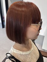 リラージュヘア(relaxu hair) ボブ オレンジカラー