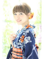 [K-two銀座]小顔にラフねじりサイドアップ夏のヘアアレンジ