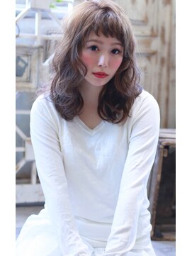 ラファンジュ ヘアー(Rohange hair) 【Rohange】ショートバング×スモーキーベージュ