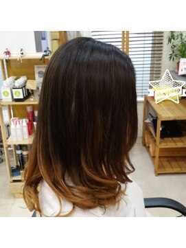 アトリエ ブイ(atelier v) 縮毛矯正ブリーチグラデーション