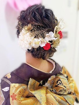 ブリエ(briller) MAMAMI/振袖/アップ/シニヨン/お花