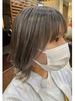 ノイ(neu)&nbsp;色落ちシルバーのグレージュカラー【静岡/髪質改善】