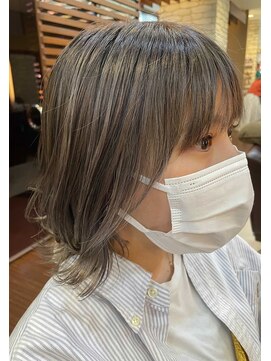 ノイ(neu) 色落ちシルバーのグレージュカラー【静岡/髪質改善】