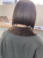 ソイ コンク 下北沢(soi conc)&nbsp;ミニボブ＿カーキーベージュ＿きりっぱなしボブ＿ブラントカット